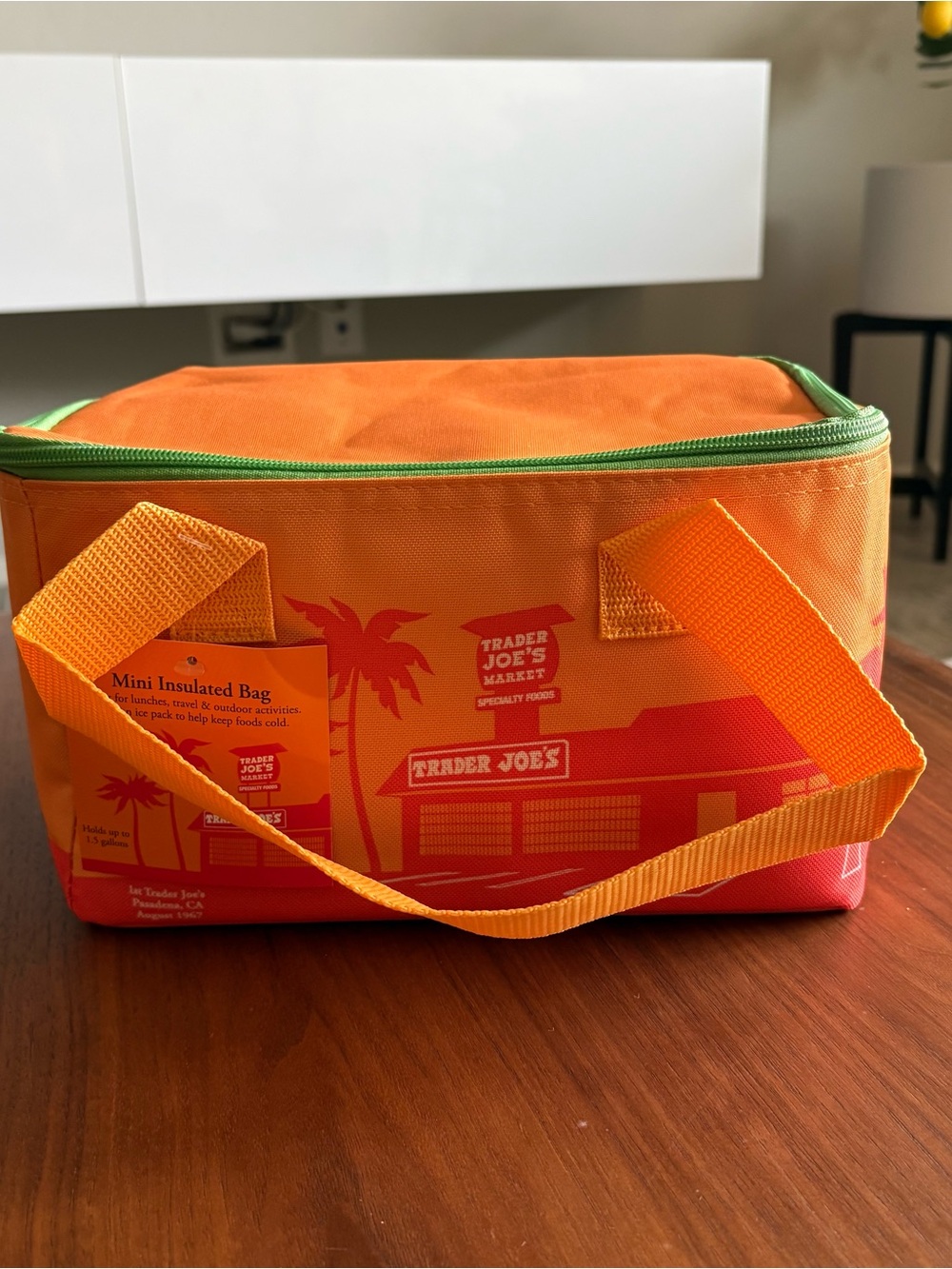 Trader Joe's Orange Mini Insulated Lunch Bag